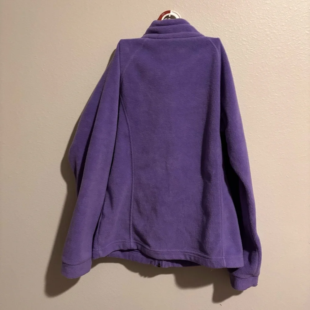 Columbia Deep Purple Full-Zip Fleece Jacket Kids L - Picture 4 of 4